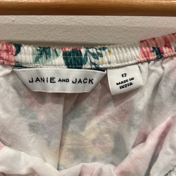 Janie and Jack floral off the shoulder top - Picture 2 of 4